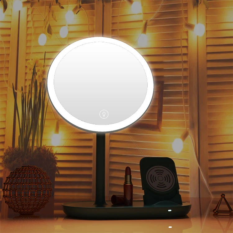 Desktop Mirror With Wireless Charger