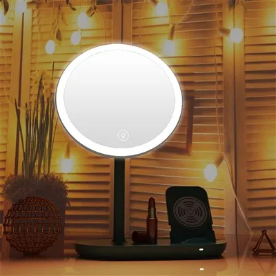 Огледало на работния плот с безжично зарядно устройство